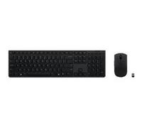 Lenovo Professional - Ensemble clavier et souris - sans fil - Bluetooth, 2.4 GHz - QWERTY - Danois - commutateur : Scissor-Switch - gris G