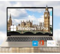 Lenovo Revêtement antireflet HD IdeaPad 15,6" + 1 an Microsoft 365, 12 Go de RAM, 384 Go SSD, Windows 11 Pro, WiFi 6, HDMI, USB-C, processeur Intel, lecteur de carte SD, autonomie de la batterie