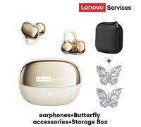 Lenovo RS103 oreille ouverte Clip boucle d'oreille écouteurs sans fil Bluetooth 6.0 Hifi stéréo jeu musique écouteurs W oreille ornements sac de rangement Purple Set B