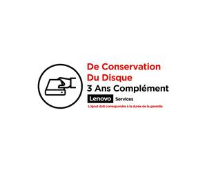 Lenovo Service KYD 3 Ans - 1 Licence - Conservation Disque Dur avec Support Sur Site - Réf. 5WS0F15922 - Maintien des Données et Conformité