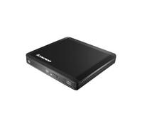 Lenovo Slim USB Portable DVD Burner - Lecteur de disque - DVD±RW (±R DL)/DVD-RAM - USB 2.0 - externe - noir