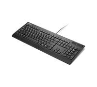Lenovo Smartcard Wired Keyboard II - Clavier - plein format - Disposition 3 zones - USB - QWERTZ - Allemand - Noir - Boîte marron - Cru