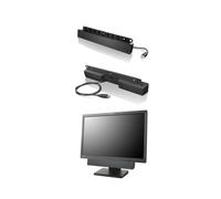 Lenovo Soundbar USB 2.0 Noir - Référence 0A36190 - 2.0 Canaux, 2.5W RMS, 70dB SNR, Connectivité Filaire, 280-20000Hz, PC - 66x41x345mm