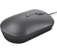 Lenovo Souris d'ordinateur Filaire USB-C 540 pour PC, Ordinateur Portable, Ordinateur avec Windows ou Chrome OS - Design ambidextre - 4 Boutons - Taille compacte - Gris tempête