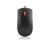 Lenovo - Souris - ergonomique - optique - 3 boutons - filaire - USB-A - noir - boîtier marron - CRU Noir G