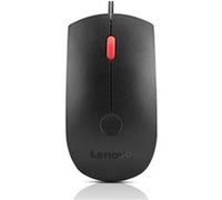 Lenovo - Souris - ergonomique - optique - 3 boutons - filaire - USB-A - noir - boîtier marron - CRU Noir G