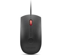 Lenovo - Souris - optique - 3 boutons - filaire - USB - noir, rouge Noir G