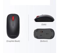 Lenovo-Souris sans fil silencieuse,2.4G,portable,mobile,optique,bureau,réglable,ug I recyclfor Notebook,PC,ordinateur portable - Type Black M25