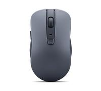 Lenovo - Souris silencieuse Bluetooth (WL300) - Souris d'ordinateur à 5 Boutons avec clic Gauche et Droit Silencieux, Prise en Main sculptée, par Microsoft Swift, jusqu'à 1600 dpi (Gris)