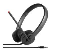Lenovo Stereo Analog Casque Avec fil Arceau Bureau/Centre d'appels Noir