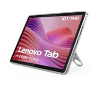 Lenovo Tablette Tab 10.1 – 4/64 Go Wi‑Fi – Gris avec coque transparente et support