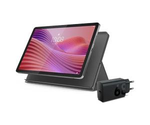 Lenovo Tab Essentials Bundle 4GB 64GB Processeur MediaTek Helio G85 2,00 GHz , Android 14 ou version ultérieure, 64 Go eMMC 5.1 - EUBNDLLENOVO5 Luna Grey