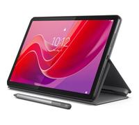 Lenovo Tab M11, écran de 11", MediaTek Helio G88 Octa-Core, 4 Go de RAM, 128 Go SSD, 1920 x 1200 px, capteur de lumière ambiante, Batterie de 10 Heures, livré avec étui Folio Gris Luna