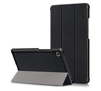 Lenovo Tab M7 7.0" TB-7305 Flip Coque Fall,Heavy Duty Fermeture Magnétique PU Folio Ultra-Mince Housse Protection Cuir Case Slim Cover Étui pour Lenovo Tab M7 7.0" TB-7305F/X/I Tablet (Noir)