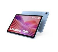 Lenovo Tab - Tablette Tactile 10.1'' WUXGA (MediaTek Helio G85, 8Coeurs, RAM 4Go, 128Go eMMC 5.1, Android 14, Wifi5 + Bluetooth) Étui Transparent - Polar Blue