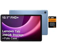 Lenovo Tablette Android Tab M10 10,1" Idea, 256 Go de stockage (128 Go eMMC + carte SD 128 Go), FHD+ (1920 x 1200), MediaTek 8 cœurs, design léger pour enfants, étudiants, jeux, longue durée de vie