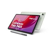 Lenovo Tablette Tab M11 avec écran Tactile WUXGA 11", MediaTek Helio G88, 4 Go de RAM, mémoire 128 Go, Wi-FI, Android 13, Vert, avec Stylet Lenovo Tab