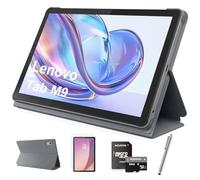Lenovo Tablette Tab M9 9" HD, processeur Media Tek Helio G80 8 cœurs, Android 12 ou version ultérieure, 3 Go de RAM 32 Go de stockage, Dolby Atmos, Wi-Fi, Bluetooth, USB-C, gris, avec carte microSD de