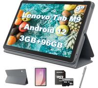 Lenovo Tablette Tab M9 Android 12, écran HD IPS 9", 3 Go de RAM, 96 Go (32 Go de stockage + carte MSD 64 Go), Octa-core MTK Helio G80, Wi-Fi, Bluetooth, caméra HD 720p, Dolby Atmos, avec étui folio +