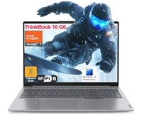 Lenovo ThinkBook 16 G6 16" FHD+ Ordinateur portable, AMD Ryzen 7 7730U (Beat i7-1360P), 16 Go de RAM DDR4, 512 Go PCIe SSD, WiFi 6, Bluetooth 5.3, Type-C 3.2, lecteur d'empreintes digitales, Windows