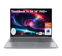 Lenovo ThinkBook 16 G6 16" FHD+ Ordinateur portable, Hexa-Core AMD Ryzen 5 7430U (Beat i7-1355U), 16 Go de RAM DDR4, 512 Go PCIe SSD, WiFi 6, Bluetooth 5.3, lecteur d'empreintes digitales, Windows 11