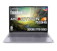 Lenovo ThinkBook 16 G6 Business Laptop, 16" FHD+, Intel 10 Core i7-1355U, 32 Go DDR5, 1 To NVMe, WiFi 6 + BT, rétro-éclairé Ko, empreintes digitales, webcam HD, Win 11 Pro