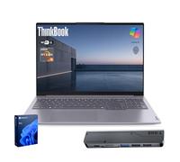 Lenovo ThinkBook 16 Gen 7 Ordinateur portable professionnel, 16" FHD+, AMD Ryzen 5 7533HS, 32 Go DDR5, 1 To SSD, Wi-Fi 6, HDMI, empreinte digitale, lecteur de carte SD, webcam HD avec obturateur de