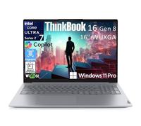 Lenovo ThinkBook 16 Gen 8 Business AI PC portable, 16" FHD+, Intel 16-Core Ultra 7 255H, 32 Go DDR5, SSD PCIe 1 To, WiFi 6E, lecteur d'empreintes digitales, Bluetooth 5.3, Windows 11 Professional