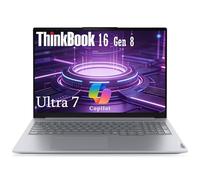Lenovo ThinkBook 16 Gen 8 Business Latop, écran IPS WUXGA de 16", Intel Core Ultra 7 255H, 32 Go de RAM DDR5, SSD PCIe de 1 To, lecteur d'empreintes digitales, Copilot AI PC, Office 365 pour Web, gris