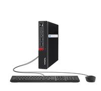 Lenovo ThinkCentre M625q Mini ordinateur de bureau, processeur AMD A4 à 2 cœurs, 16 Go de RAM, 256 Go SSD, 2 x DisplayPort, WiFi, RJ-45, Windows 11 Pro, clavier et souris
