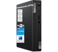 Lenovo ThinkCentre M70q Business Mini PC de bureau, 64 Go de RAM DDR4, 1 To PCIe SSD, Intel 6-Core i5-10400 (Beat i7-8700), WiFi 6, Bluetooth, antenne sans fil, clavier et souris, Windows 11 Pro