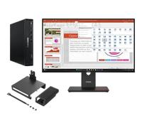 Lenovo ThinkCentre M70q G6 U5 16 512 + ThinkVision T27-40 27 FHD Processeur Intel® Core Ultra 5 235T vPro® coeurs E jusqu'à 4,40 GHz coeurs P jusqu'à 5,00 GHz, Windows 11 Professionnel 64, 512 Go SSD