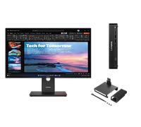 Lenovo ThinkCentre M70q G6 U5 16 512 + ThinkVision T27QD-40 27 QHD Docking Processeur Intel® Core Ultra 5 225T coeurs E jusqu'à 4,40 GHz coeurs P jusqu'à 4,90 GHz, Windows 11 Professionnel 64, 512 Go 