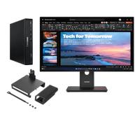 Lenovo ThinkCentre M70q G6 U5 16 512 + ThinkVision T27QD-40 27 QHD Docking Processeur Intel® Core Ultra 5 235T vPro® coeurs E jusqu'à 4,40 GHz coeurs P jusqu'à 5,00 GHz, Windows 11 Professionnel 64, 5
