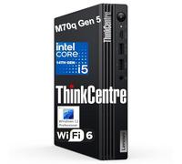 Lenovo ThinkCentre M70q Gen 5 Tiny Mini ordinateur de bureau professionnel de 1 L, 14e génération, Intel 10 cœurs i5-14400T (Beat i7-13700T), 32 Go de RAM DDR5, SSD PCIe de 1 To, WiFi 6, HDMI, port DP