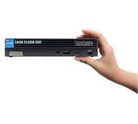 Lenovo ThinkCentre M70q Mini & Tiny Business PC de bureau (Intel 6-Core i5-12400T, 16 Go de RAM, 512 Go SSD, carte graphique UHD) avec clavier IST, souris, garantie 3 ans, DisplayPort, Ethernet, Win