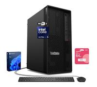 Lenovo ThinkCentre M70q Tiny Business Desktop, Intel 10-Core i5-14400T, 32 Go DDR5, 2 To SSD, HDMI, DP, Wi-Fi 6E, prend en charge 2 moniteurs 4K, KB et souris filaires, Win 11 Pro, Bundle ADATA 64 Go