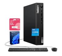 Lenovo ThinkCentre M70q Tiny Business Desktop, Intel 10-Core i5-14400T, 64 Go DDR5, 2 To SSD, HDMI, DP, Wi-Fi 6E, prend en charge 3 moniteurs 4K, KB et souris filaires, Win 11 Pro, Bundle ADATA 64 Go