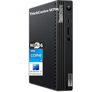 Lenovo ThinkCentre M70q Tiny Mini PC de bureau professionnel de 1 L, Intel 6 cœurs i5-10400 (Beat i7-8700), 32 Go de RAM DDR4, SSD PCIe de 1 To, WiFi 6, Bluetooth, antenne sans fil, KB et souris