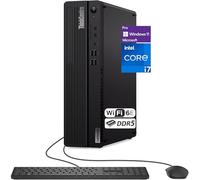 Lenovo ThinkCentre M70s Gen 5 SFF Intel i7-14700, 32 Go de RAM DDR5, 1 To SSD, Wi-Fi 6E + BT, RJ-45, HDMI, DP, KB et souris filaires, Windows 11 Pro, ordinateur de bureau professionnel, noir avec clé