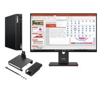 Lenovo ThinkCentre M75q G5 A5 16 512 + ThinkVision T27-40 27 FHD Processeur AMD Ryzen 5 PRO 8600GE 3,90 GHz jusqu'à 5,00 GHz, Windows 11 Professionnel 64, 512 Go SSD TLC Opal - M75QBUNDLE2EUA Raven Bl