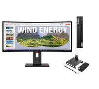 Lenovo ThinkCentre M75q G5 A5 16 512 + ThinkVision T34WD-40 34 UWQHD Docking Processeur AMD Ryzen 5 PRO 8500GE 3,40 GHz jusqu'à 5,00 GHz, Windows 11 Professionnel 64, 512 Go SSD TLC Opal - M75QBUNDLE3