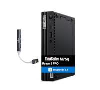 Lenovo ThinkCentre M75s SFF Ordinateur de bureau professionnel (AMD Ryzen 5 Pro 5650G, 16 Go DDR4, SSD PCIe 512 Go, DVD-R/W, WiFi 6, BT 5.1, RJ-45, Win11P) avec clé USB, souris et extension de port