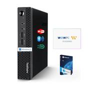 Lenovo ThinkCentre Micro ordinateur de bureau, 16 Go de RAM DDR4, disque SSD 512 Go, processeur et graphique AMD, prise en charge double écran, Wi-Fi, Bluetooth, USB, RJ-45, Windows 11 Pro, qualité
