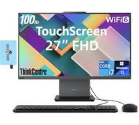 Lenovo ThinkCentre Neo 50a Gen 5 Business All-in-One Écran tactile FHD 27" 100 Hz (Intel i7-13620H, 32 Go DDR5, SSD 1 To, WiFi 6, webcam, Win11P) avec extension de port USB DKZ, clavier et souris