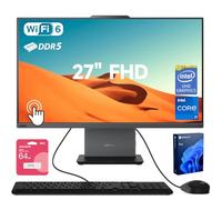 Lenovo ThinkCentre Neo 50a Ordinateur de bureau professionnel tout-en-un, écran tactile FHD 100 Hz, Intel Core i7-13620H, 32 Go DDR5, SSD 1 To, webcam, HDMI, Wi-Fi 6, KB & M filaire, Win 11 Pro