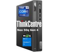Lenovo ThinkCentre Neo 50q Gen 4 Tiny Business Mini ordinateur de bureau, Intel 8 cœurs i5-13420H (Beat i7-1355U), 16 Go de RAM DDR4, 256 Go PCIe SSD, WiFi 6, Type-C, DisplayPort, HDMI, Windows 11 Pro