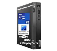 Lenovo ThinKCentre neo 50q Gen 4 Tiny Mini ordinateur de bureau professionnel de 1 L, Intel 8 cœurs i5-13420H (Beat i7-1355U), 16 Go de RAM DDR4, SSD PCIe de 1 To, 2 DisplayPorts, WiFi 6, Win 11 Pro