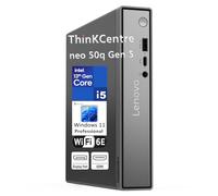 Lenovo ThinKCentre neo 50q Gen 4 Tiny Mini ordinateur de bureau professionnel de 1 L, Intel 8 cœurs i5-13420H (Beat i7-1355U), 32 Go de RAM DDR4, SSD PCIe 1 To, WiFi 6, 2 DisplayPorts, Win 11 Pro