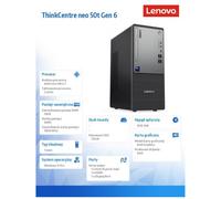 Lenovo ThinkCentre Neo 50t G6 Tower Ultra 7 265 16GB DDR5 5600 SSD512 Intel Graphics DVD-RW W11Pro Black 3Y OnSite